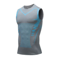 Men’s Shaping Vest - PowerVest Vita-Grey-S (50-70 kg)-State of Style