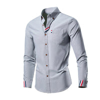 Men's Shirt with Long Sleeves - Liam-Grey-S-State of Style