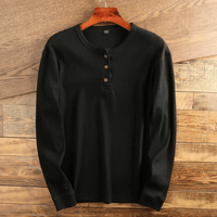 Men's Shirt with Waffle Structure - Mason-Black-S-State of Style