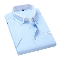 Men's Short Sleeve Shirt - Victor-Light blue-M-State of Style