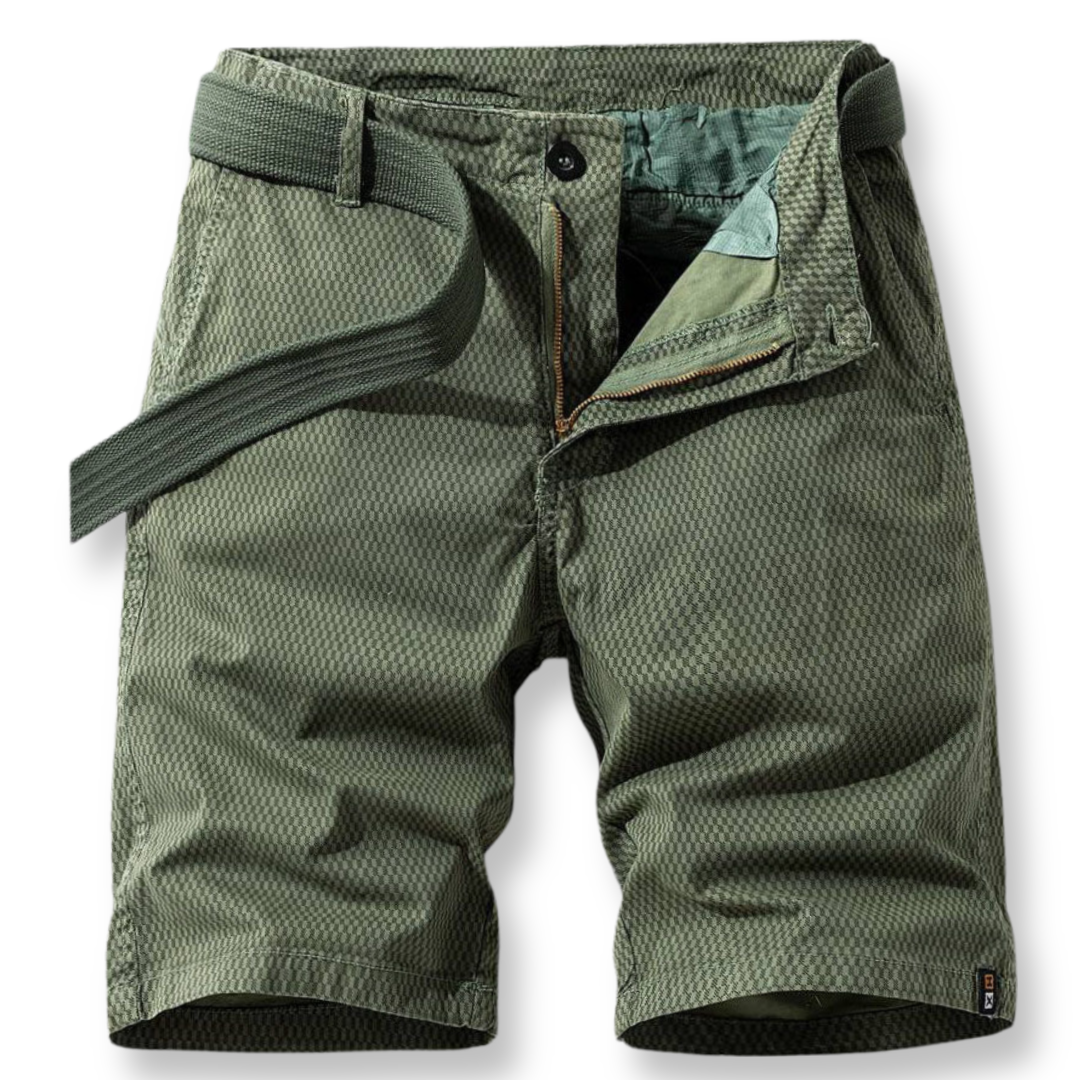 Men's Shorts with Adjustable Waist - ComfyFlex-Green-S-State of Style