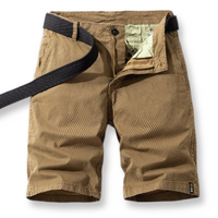 Men's Shorts with Adjustable Waist - ComfyFlex-Khaki-S-State of Style