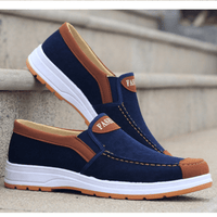 Men's Slip-On Canvas Shoes – Matteo-Blue-6-State of Style