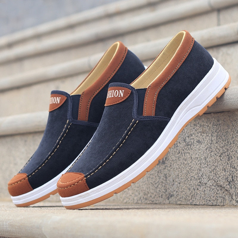 Men's Slip-On Canvas Shoes – Matteo-Blue-6-State of Style
