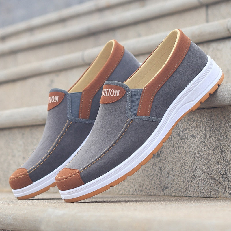 Men's Slip-On Canvas Shoes – Matteo-Gray-6-State of Style