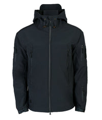 Men's Softshell Jacket with Hoodie - Titan-Black-S-State of Style