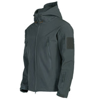 Men's Softshell Jacket with Hoodie - Titan-Grey-S-State of Style