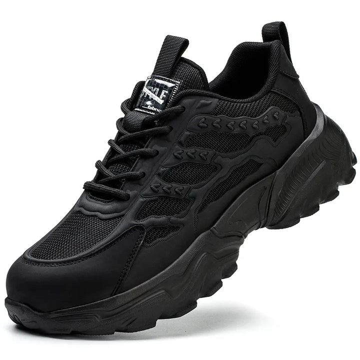 Men's Steel Toe Work Shoes - Rocco-Black-6-State of Style