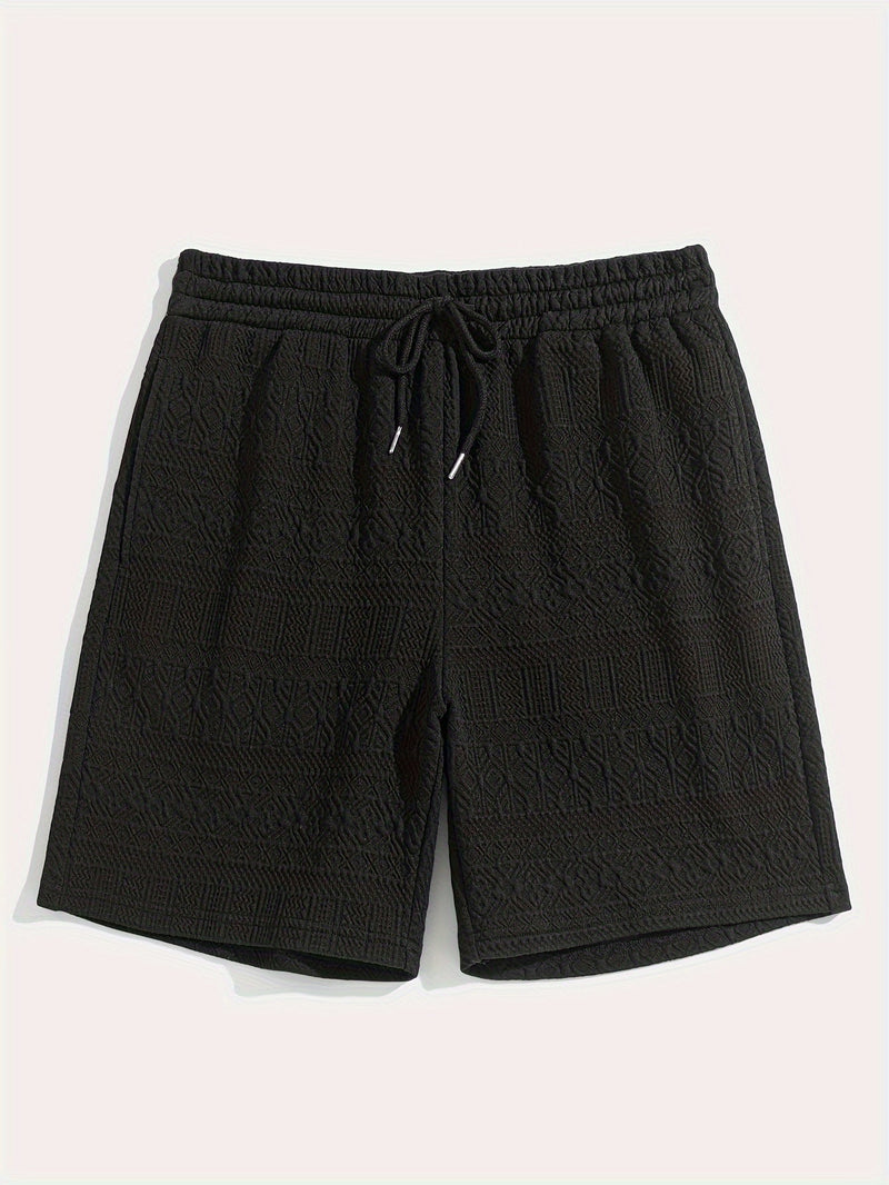 Men's Summer Shorts Basic Look with Drawstring Comfort - Finn (Buy 1 Get 1 FREE)-Black-S(46)-State of Style
