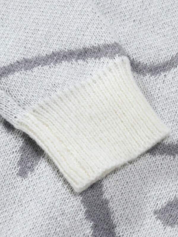 Men's Sweater with Graphic Print - Arvid-Black-S-State of Style