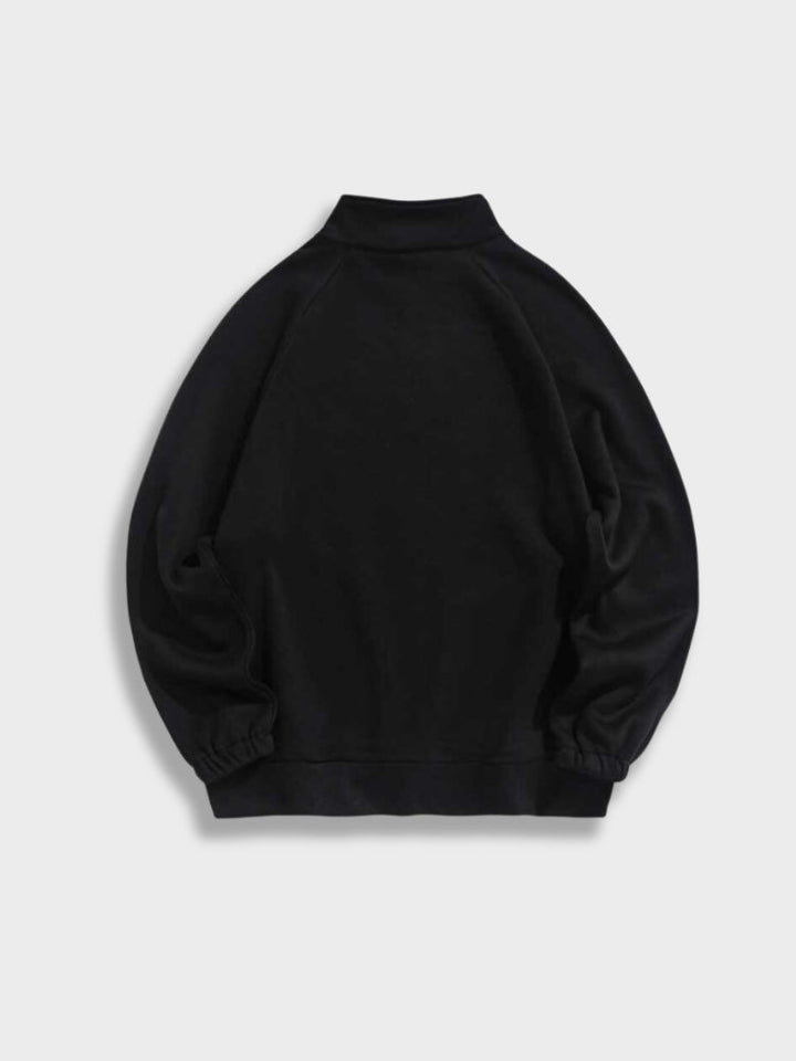 Men's Sweater with Half Zip - Logan-Black-XS-State of Style