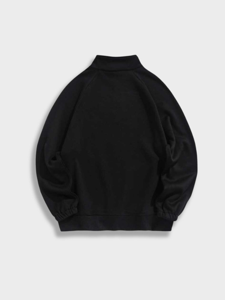 Men's Sweater with Half Zip - Logan-Black-XS-State of Style