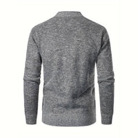 Men's sweater with V-neck - Aspen-Light Grey-S-State of Style