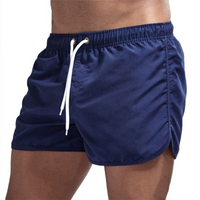 Men's swim shorts with a comfort waistband and quick-drying fabric – Jonas-Dark blue-S-State of Style