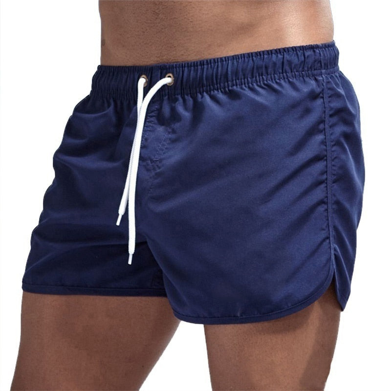 Men's swim shorts with a comfort waistband and quick-drying fabric – Jonas-Dark blue-S-State of Style