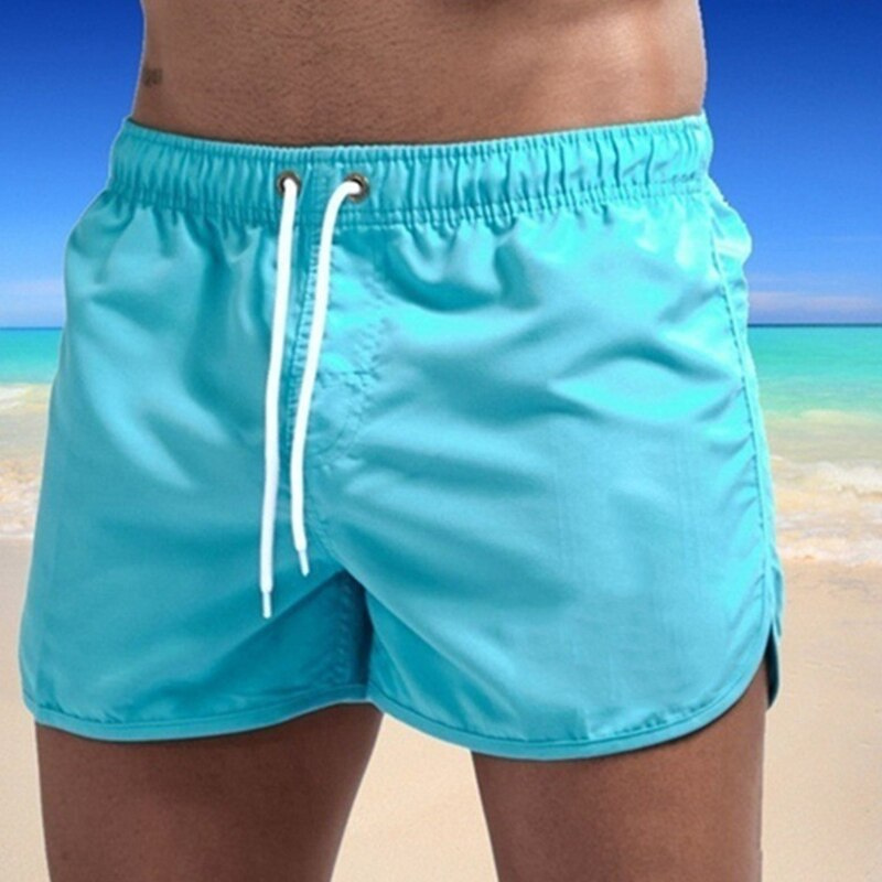 Men's swim shorts with a comfort waistband and quick-drying fabric – Jonas-Light blue-S-State of Style
