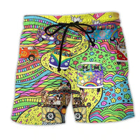 Men's Swim Shorts with Graffiti Print – NovaBay-Multicoloured-S-State of Style
