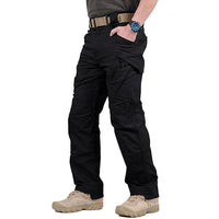 Men's Tactical Cargo Trousers - Vortex-Black-S-State of Style