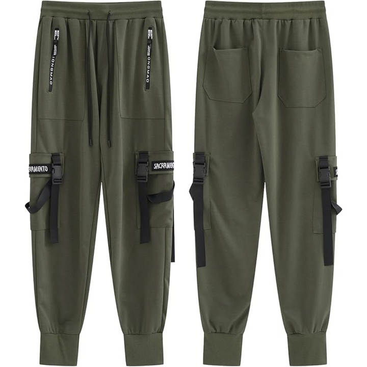 Men's Techwear Tactical Jogging Trousers - Robert-Black-XS-State of Style