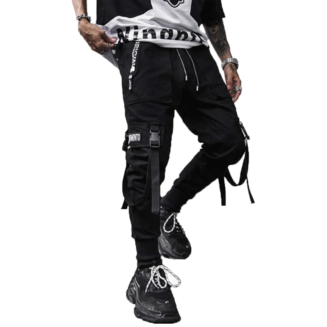 Men's Techwear Tactical Jogging Trousers - Robert-Black-XS-State of Style