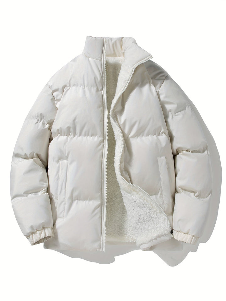 Men's Thermal Jacket with Fleece Lining - Derek-White-XS-State of Style