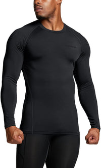 Men’s Thermal Long Sleeve Shirt - Alex-Black-S-State of Style