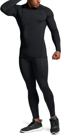 Men’s Thermal Long Sleeve Shirt - Alex-Black-S-State of Style