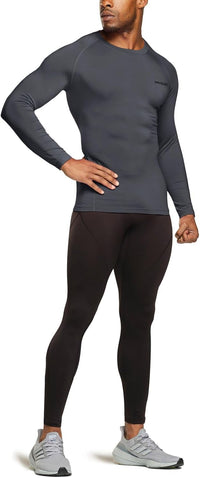 Men’s Thermal Long Sleeve Shirt - Alex-Black-S-State of Style