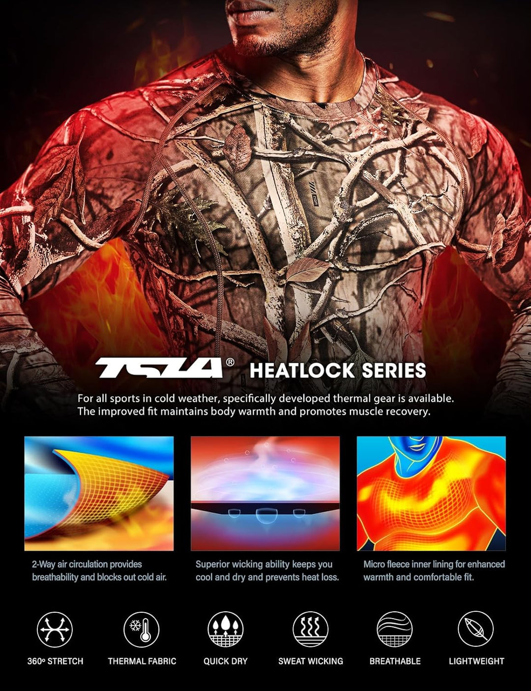 Men’s Thermal Long Sleeve Shirt - Alex-Black-S-State of Style