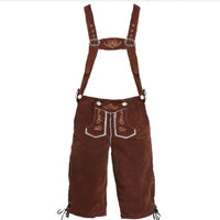 Men’s Traditional Lederhosen Lucas – Bavarian Oktoberfest Outfit-Brown-State of Style