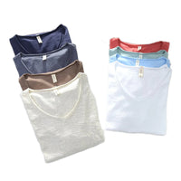 Men's V-Neck Linen Shirt – Luca-White-M-State of Style