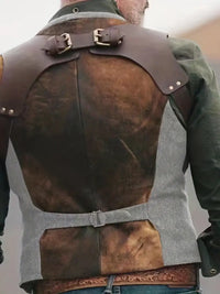 Men's Vintage V-Neck Reversible Vest - Nathan-Brown-M-State of Style