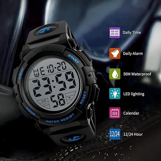 Men’s Waterproof Digital Sports Watch – Martin-State of Style