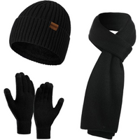 Men's Winter Beanie & Gloves Set - Victor-Dark blue-State of Style