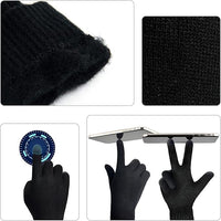 Men's Winter Beanie & Gloves Set - Victor-Dark blue-State of Style