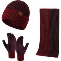 Men's Winter Beanie & Gloves Set - Victor-Dark blue-State of Style