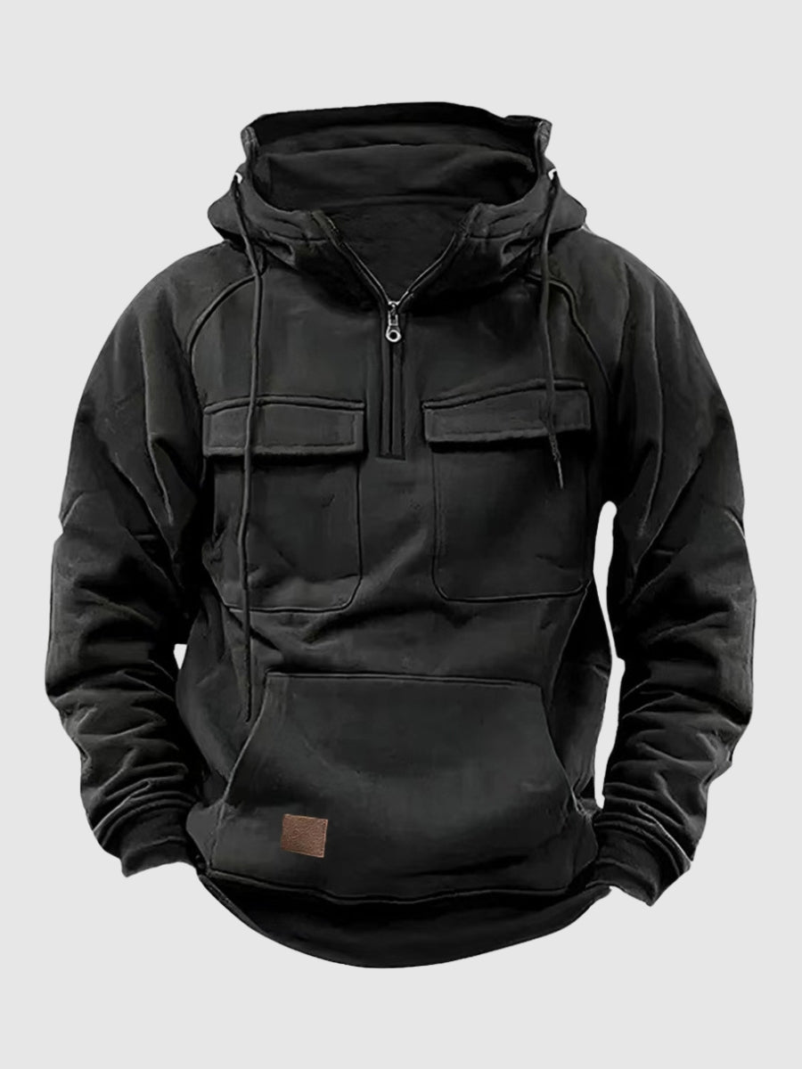 Men's Winter Hoodie - Oliver-Black-S-State of Style