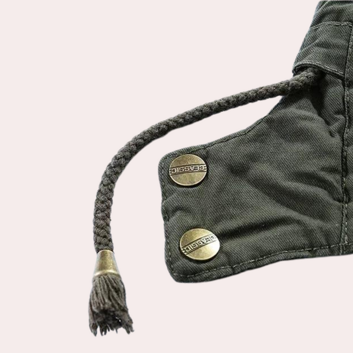 Men's Winter Jacket with Warm Hood - Logan-Green-S-State of Style