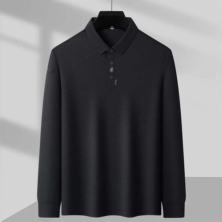 Men's Wrinkle-Free Muscle Polo | Lightweight-Black-XS-State of Style