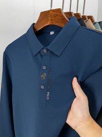 Men's Wrinkle-Free Muscle Polo | Lightweight-Dark Blue-XS-State of Style