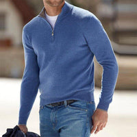 Men's Zip Sweater - Mason-Blue-S-State of Style