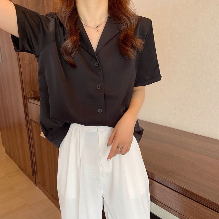 MerelsBlouse | Women's Elegant & Versatile Blouse-Black-M-State of Style