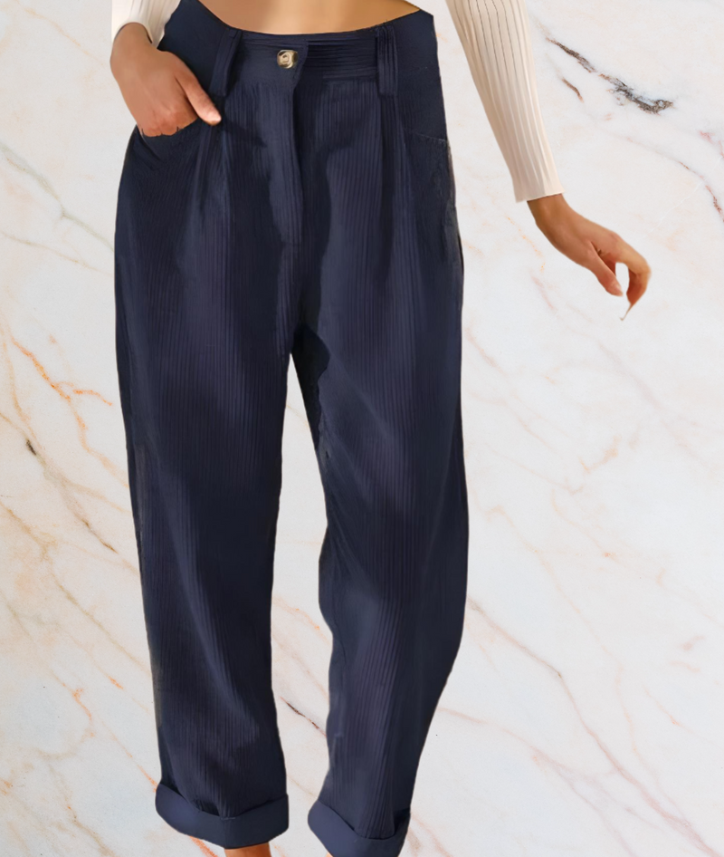 Meriam – High-Waisted Wide-Leg Jeans with a Relaxed Fit-S-Blue-State of Style