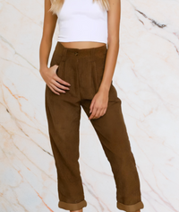 Meriam – High-Waisted Wide-Leg Jeans with a Relaxed Fit-S-Brown-State of Style