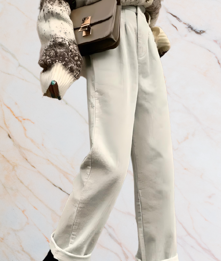 Meriam – High-Waisted Wide-Leg Jeans with a Relaxed Fit-S-White-State of Style