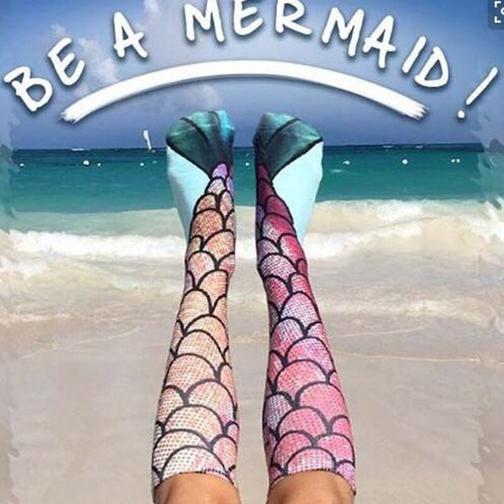 Mermaid Stockings | Feel Like Ariel-Ariel Socks-State of Style