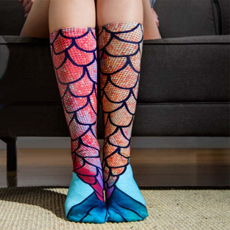Mermaid Stockings | Feel Like Ariel-Ariel Socks-State of Style