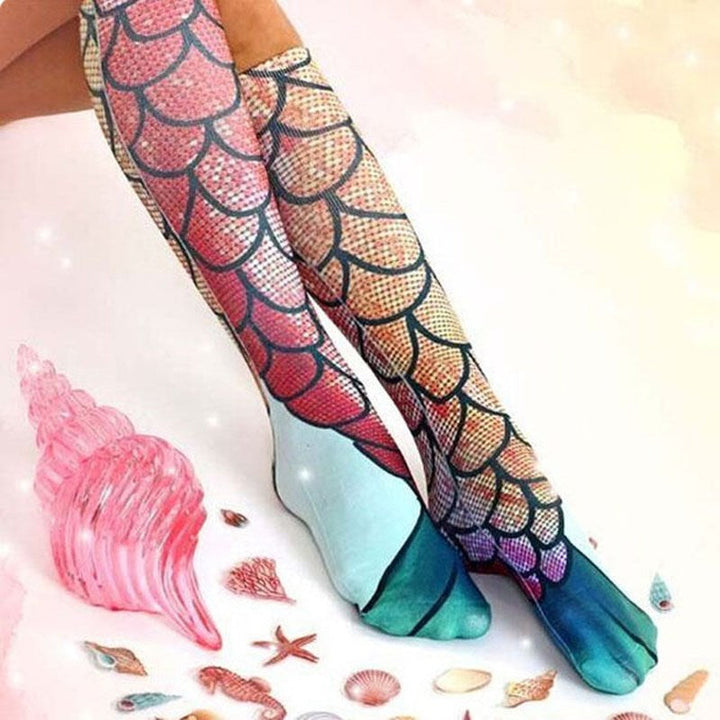 Mermaid Stockings | Feel Like Ariel-Ariel Socks-State of Style
