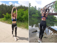MeshFlex High-Waisted Plus-Size Sports Leggings-Black-2XL-State of Style