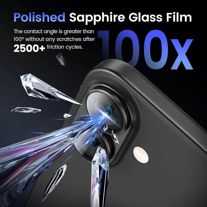 Metal Camera Lens Protector with Tempered Glass for iPhone – 1+1 FREE-Blue-For iPhone 14-State of Style